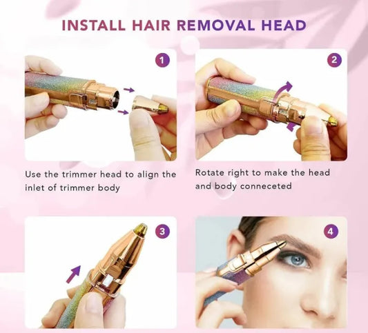 2 In 1 Electric Eyebrow Trimmer And Shaver