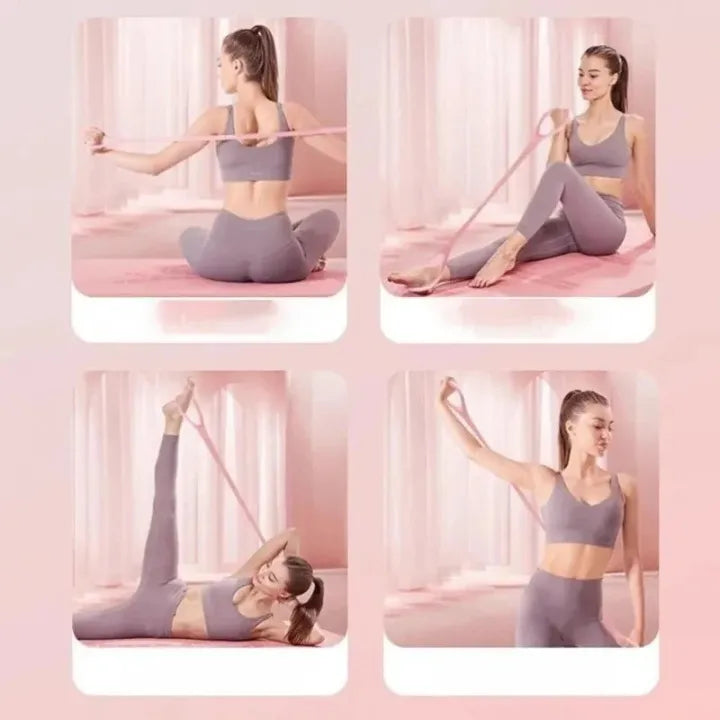 yoga belt Stretch Strap Yoga 8-figure Tensioner Yoga Tool Open Back
