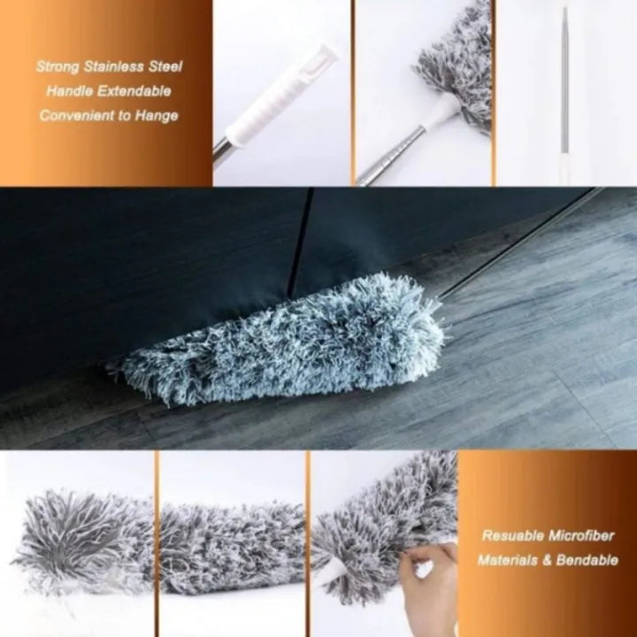 Extendable Microfiber Duster with Long Handle