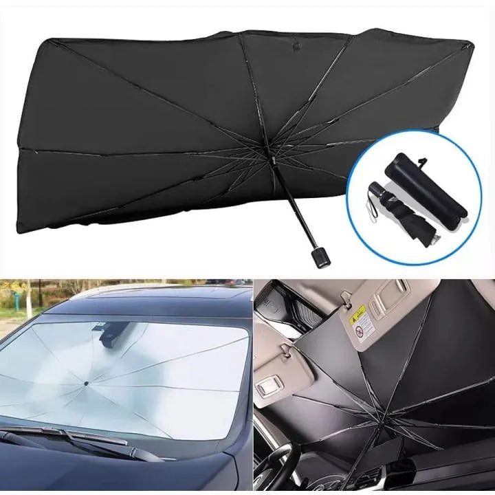 Premium Foldable Car Windshield Sun Shade Umbrella