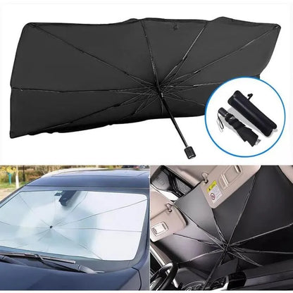 Premium Foldable Car Windshield Sun Shade Umbrella