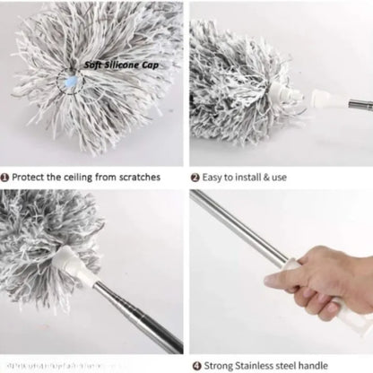 Extendable Microfiber Duster with Long Handle