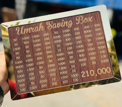 Wooden Umrah Saving Box