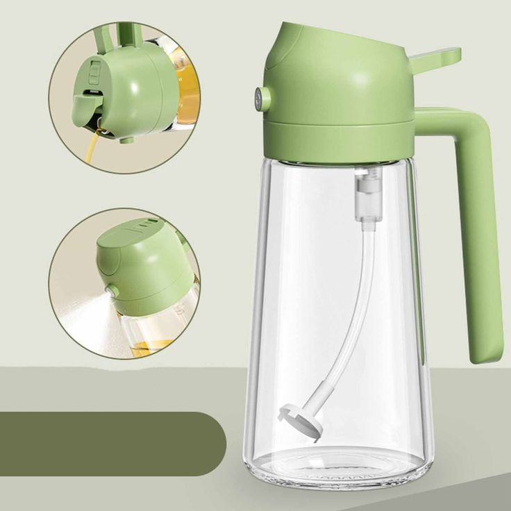 2-in-1 Glass Oil Sprayer & Dispenser