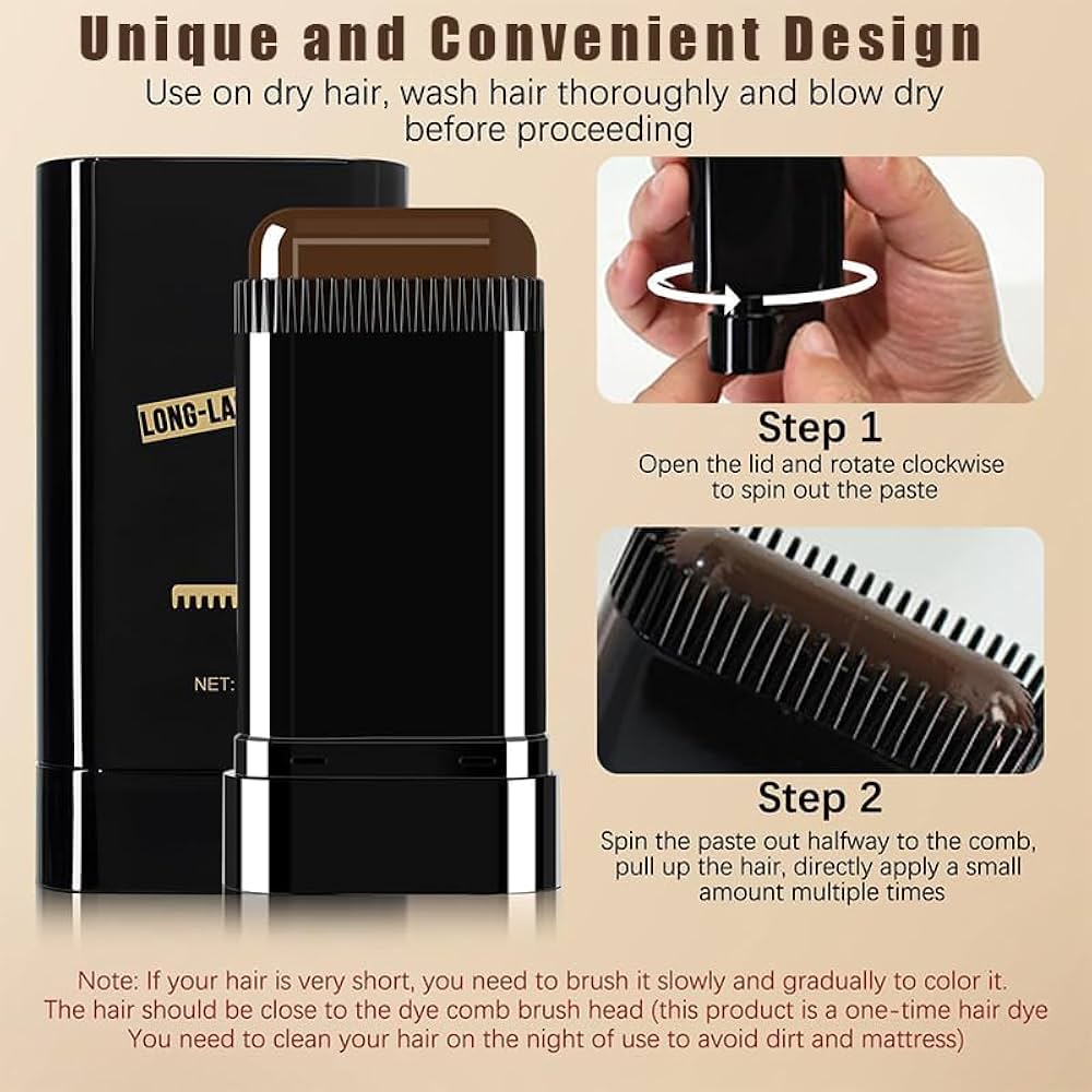 Instant Root Touch-Up Hair Color Comb