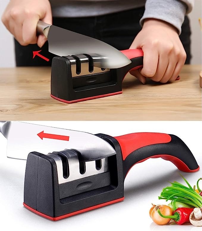3-Stage Kitchen Knife Sharpener