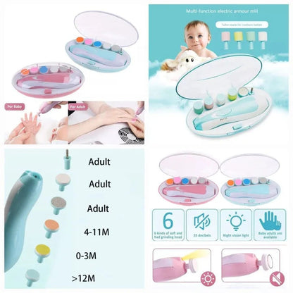 Electric Baby Nail Trimmer 6 in 1
