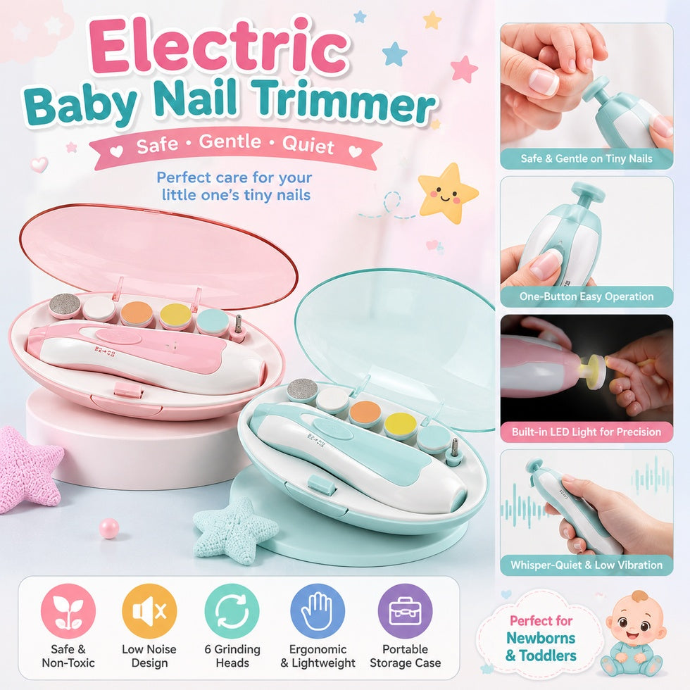 Electric Baby Nail Trimmer 6 in 1