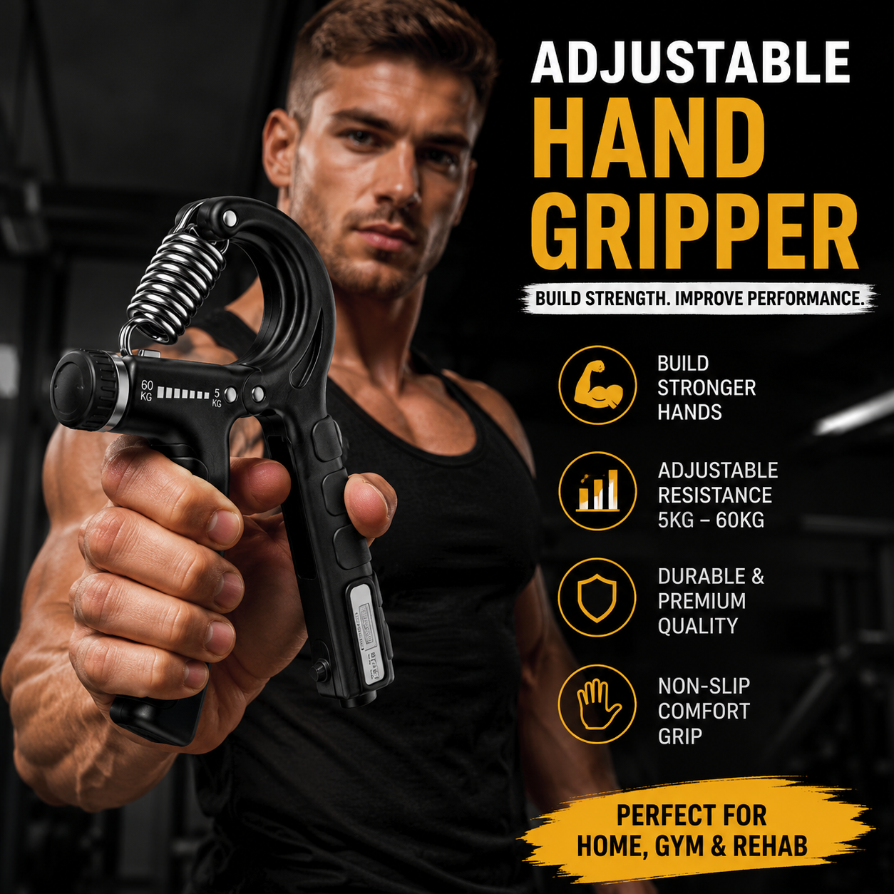 Adjustable Exerciser Hand Gripper