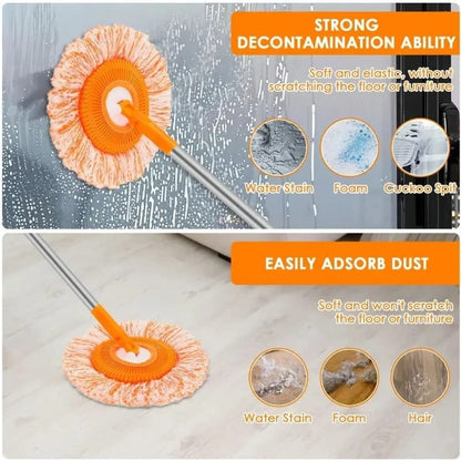 360° Rotating Sunflower Shape Cleaning Mop