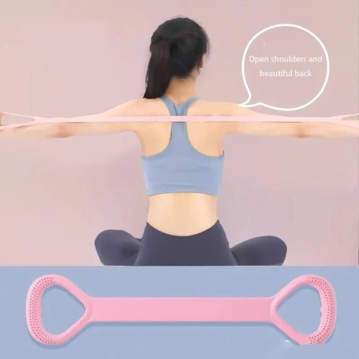 yoga belt Stretch Strap Yoga 8-figure Tensioner Yoga Tool Open Back