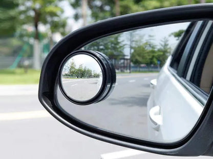 Car Blind-Spot Side Mirror Silver Frame - (2 Pc / Set)