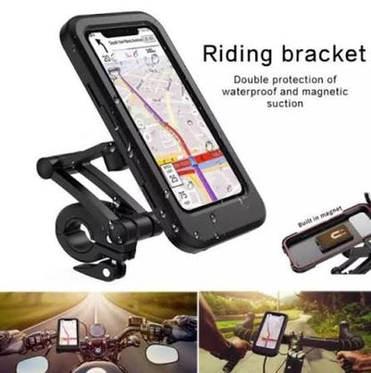 Waterproof Bike Mobile Holder with Adjustable Touch Screen