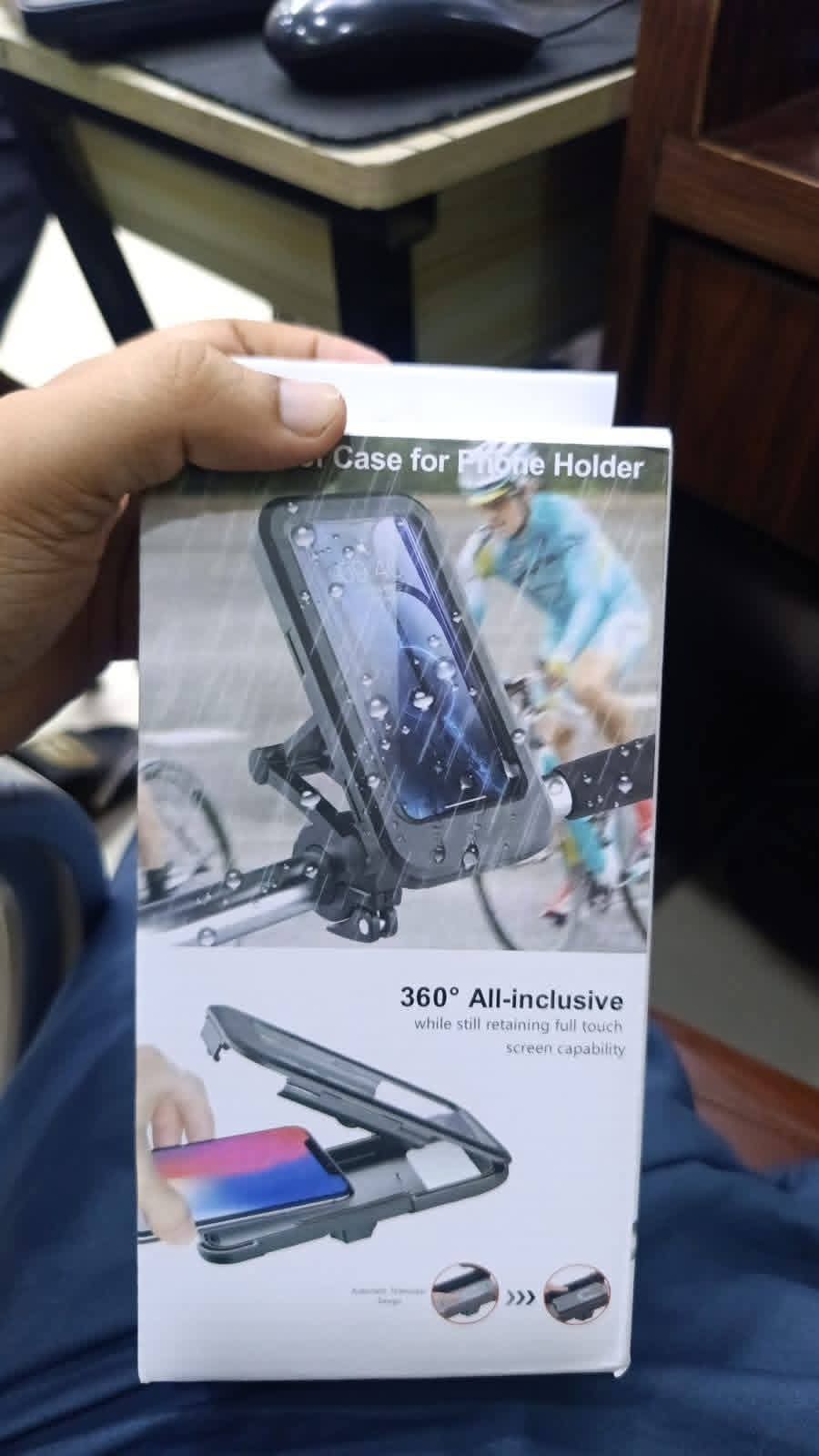 Waterproof Bike Mobile Holder with Adjustable Touch Screen
