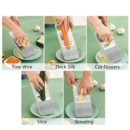 Stainless Steel Vegetable Cutter & Slicer Set