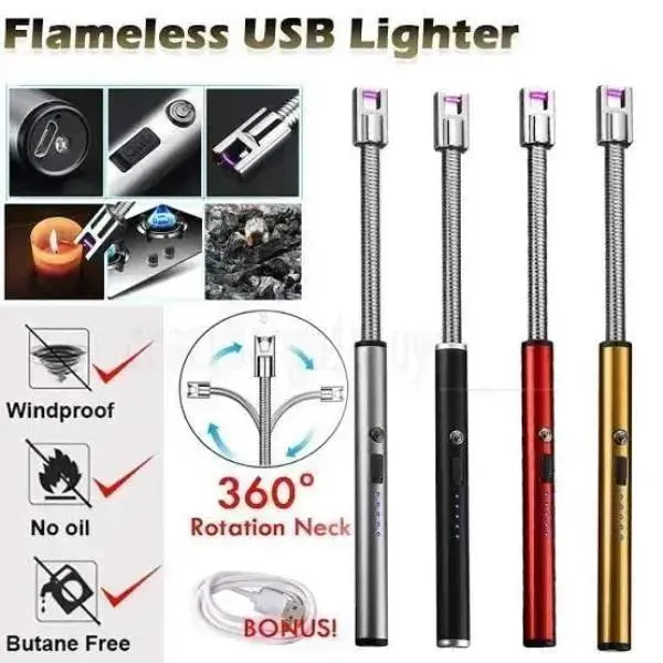 Electric Gas Lighter USB Rechargeable